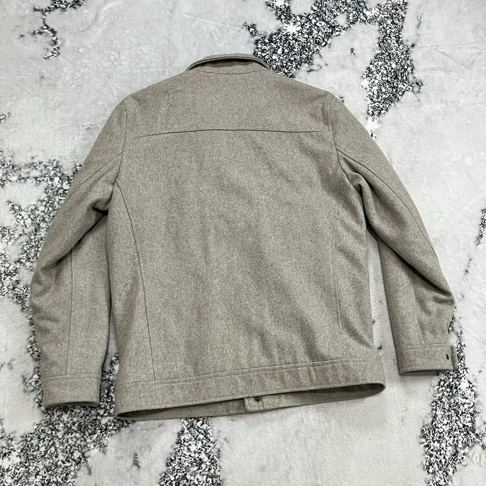 Michael Michael Kors Wool Blend Utility Jacket Mens Size‎ Medium Beige